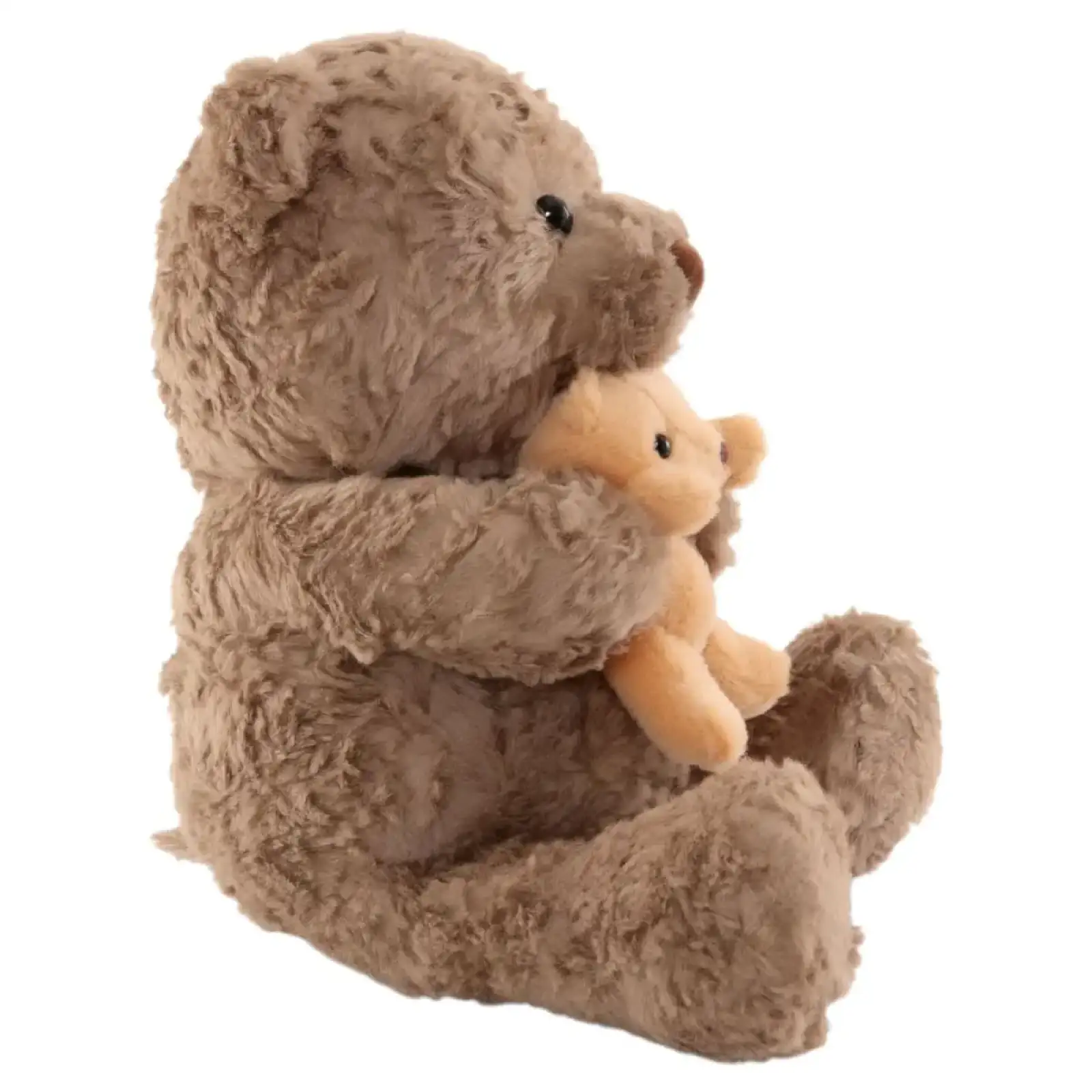 Игрушка-подушка Медведь с малышом и пледом 110х140 см коричневый 509-33BR ТМ COLORFUL HOME UA