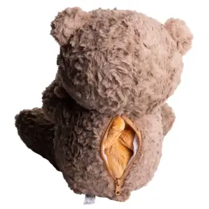 Игрушка-подушка Медведь с малышом и пледом 110х140 см коричневый 509-33BR ТМ COLORFUL HOME UA