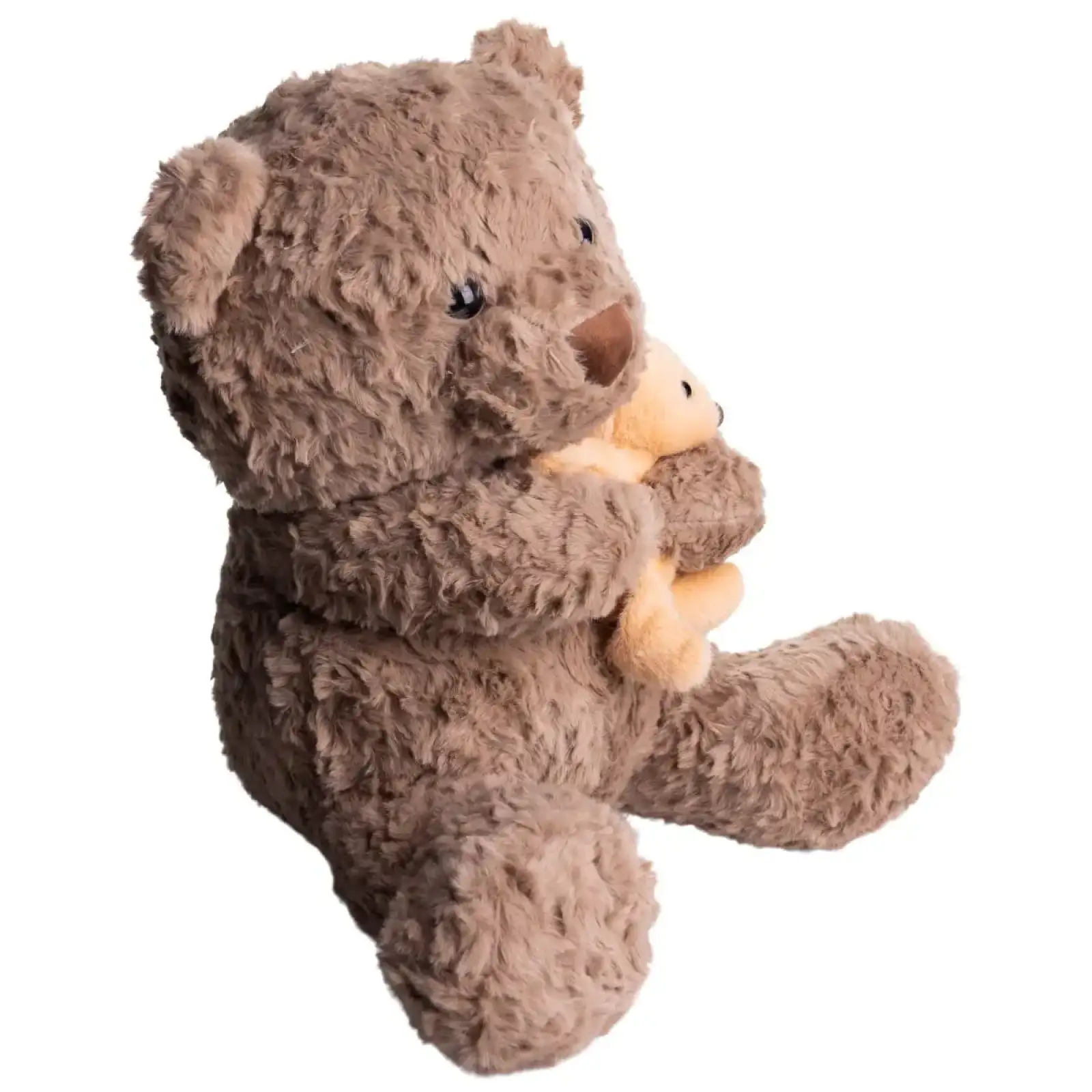 Игрушка-подушка Медведь с малышом и пледом 110х140 см коричневый 509-33BR ТМ COLORFUL HOME UA