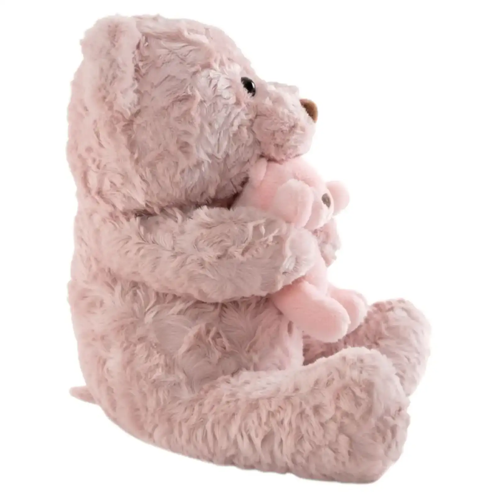 Игрушка-подушка Медведь с малышом и пледом 110х140 см розовый 509-33P ТМ COLORFUL HOME UA