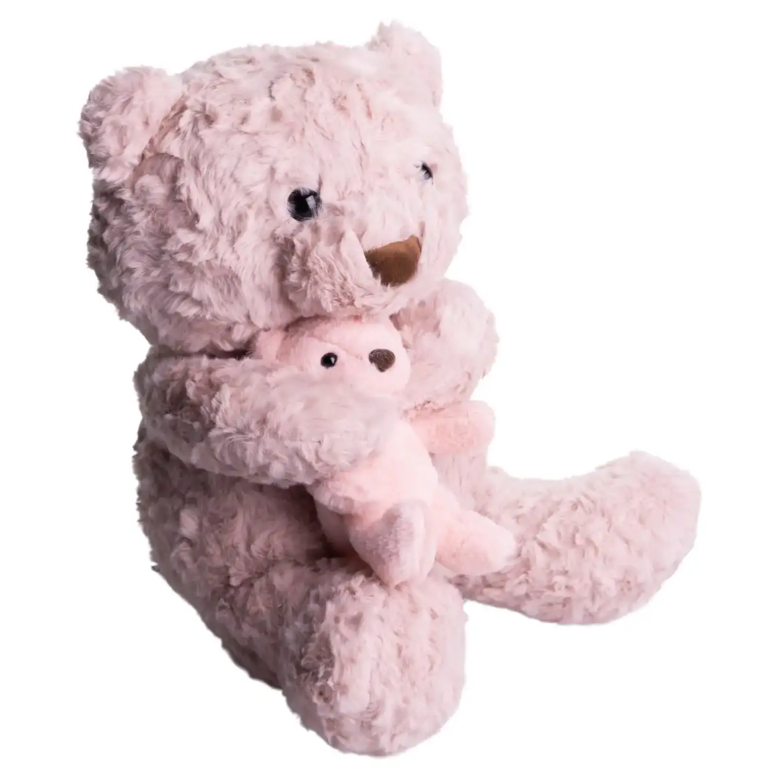 Игрушка-подушка Медведь с малышом и пледом 110х140 см розовый 509-33P ТМ COLORFUL HOME UA