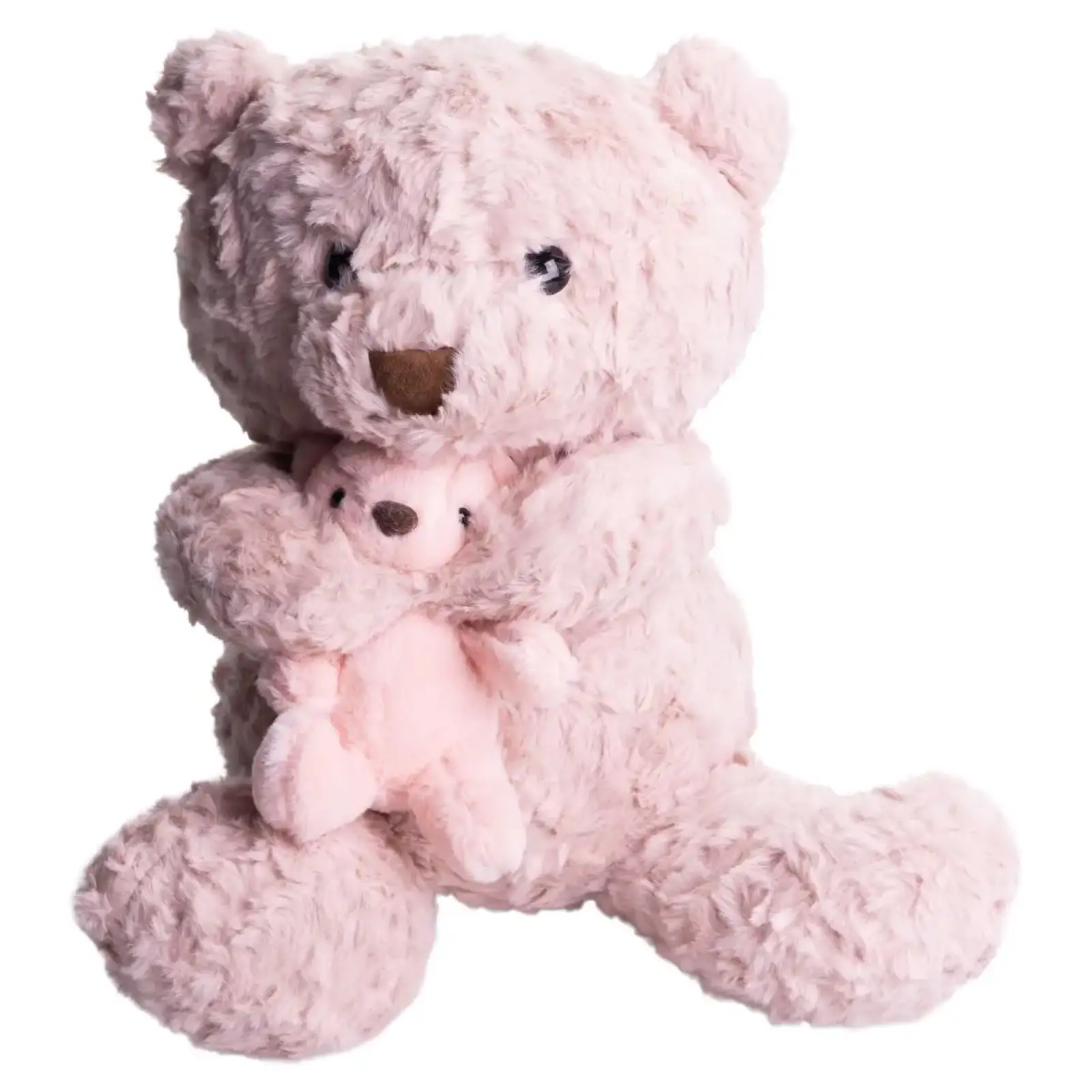 Игрушка-подушка Медведь с малышом и пледом 110х140 см розовый 509-33P ТМ COLORFUL HOME UA
