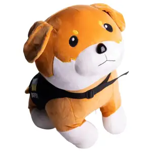Игрушка-подушка Пес Патрон с пледом 110x140 см детский плюшевый коричневый 509-6BR ТМ COLORFUL HOME UA