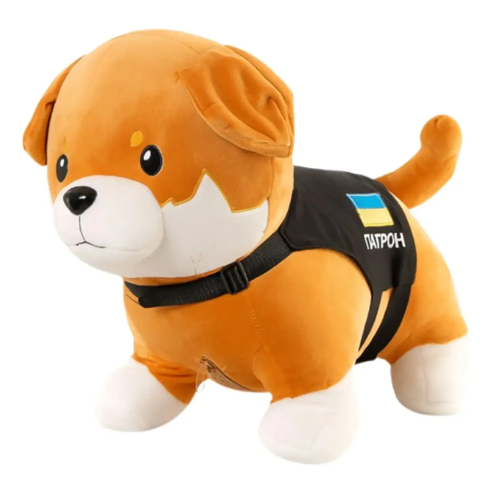 Игрушка-подушка Пес Патрон с пледом 110x140 см детский плюшевый коричневый 509-6BR ТМ COLORFUL HOME UA