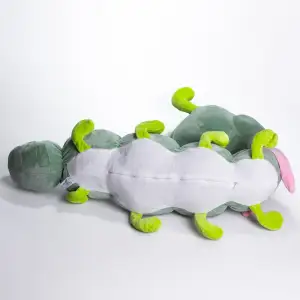 М'яка іграшка-подушка з пледом Гусениця 110×170 (см) плюшевий дитячий плед 3в1 Зелений 7127-GR Colorful Home UA