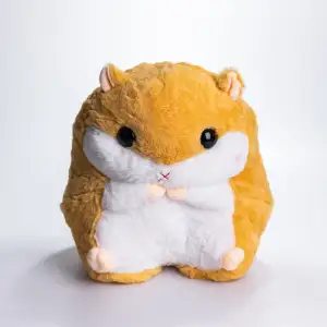 Мягкая игрушка-подушка с пледом Хомяк 110×160 (см) плюшевый детский плед 3в1 Желтый 7090Y Colorful Home UA