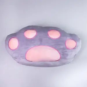 Мягкая игрушка-подушка с пледом Лапка 110×170 (см) плюшевый детский плед 3в1 Серый 520-20G Colorful Home UA