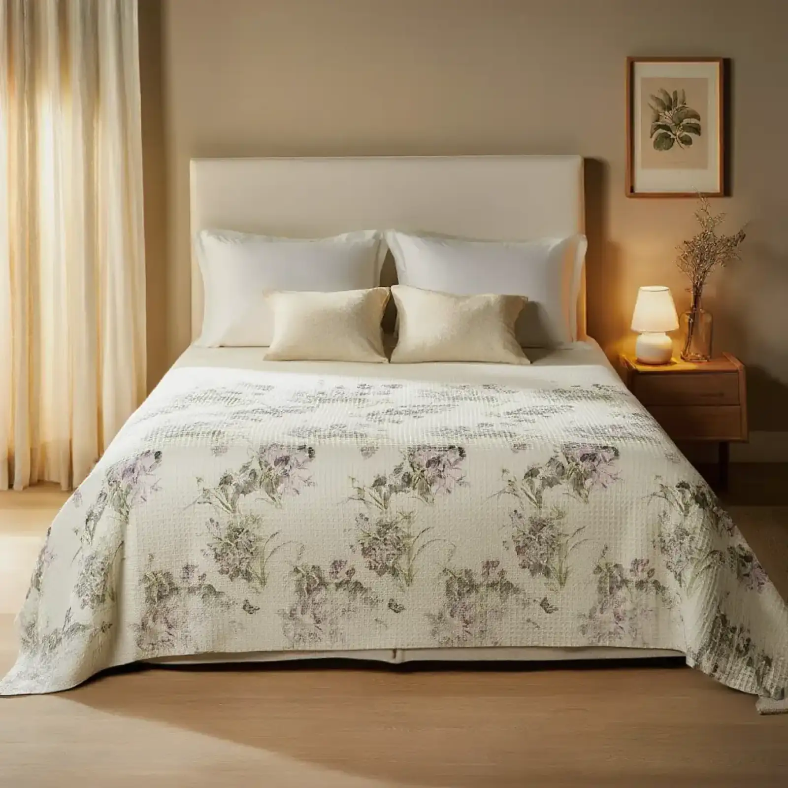 Покривало на ліжко 200*230 см бавовняне provence 504-29-24-4 Colorful Home UA