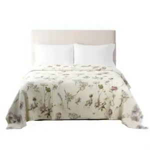 Покривало на ліжко 200*230 см бавовняне wildflower 504-29-24-3 Colorful Home UA