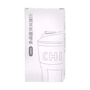 Термочашка Chiobbe з трубочкою та ремінцем 450 мл блакитна HP-14-18BL Yiwu UA