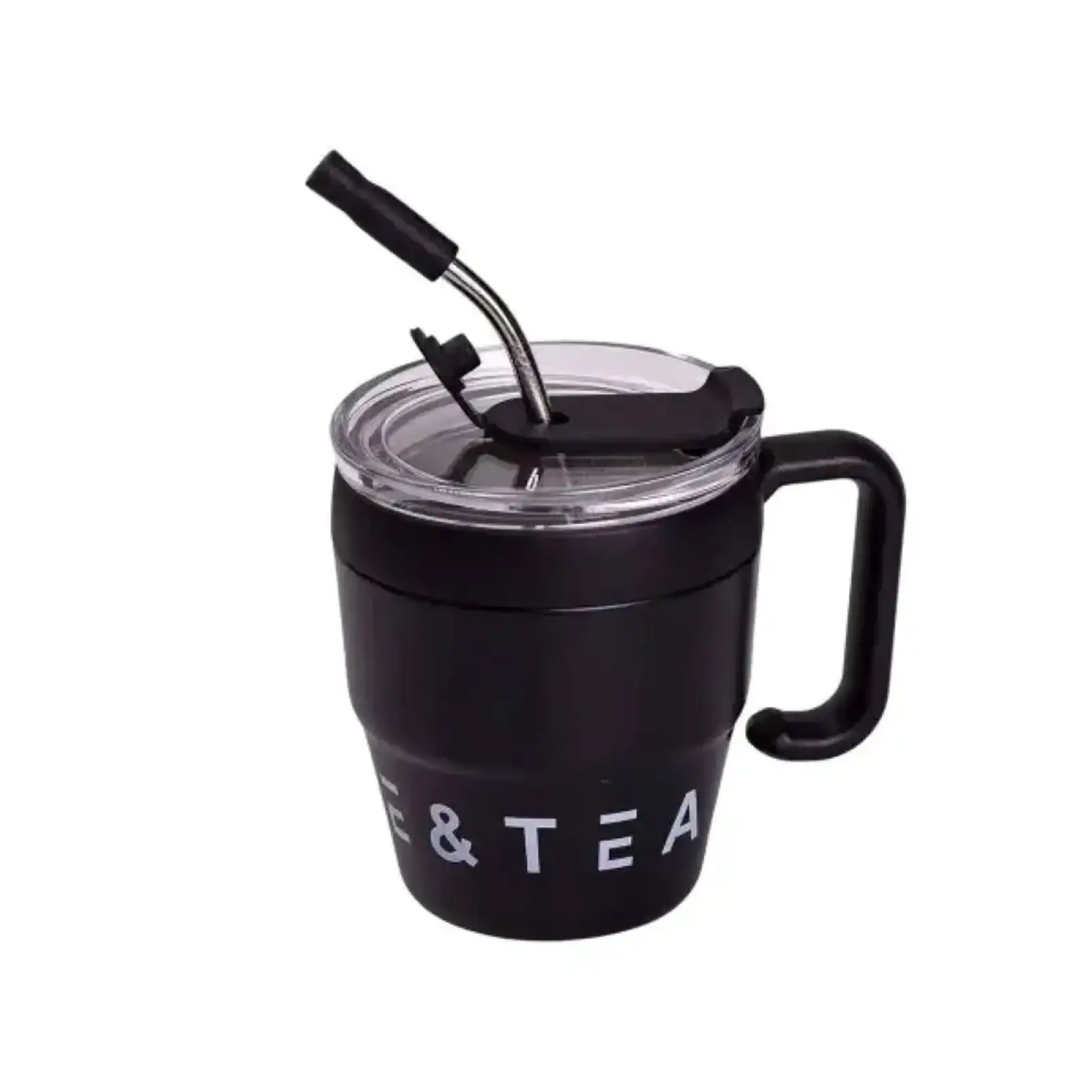 Термокружка Coffee & Tea с трубочкой черная HP-14-23B Yiwu UA