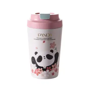 Термокружка Panda с фарфоровой колбой 380 мл Зеленая HP-14-12GR Yiwu UA