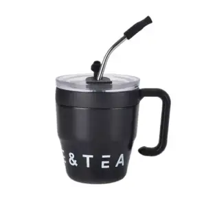 Термокружка Coffee & Tea с трубочкой черная HP-14-23B Yiwu UA