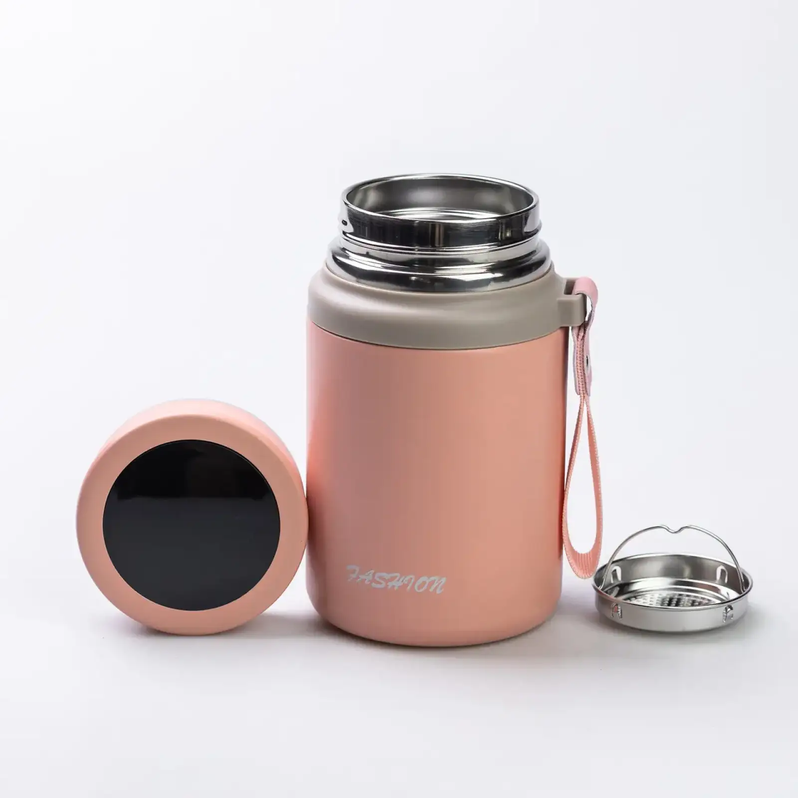 Термос Fashion с датчиком температуры 700 мл Оливковый HP-14-20GR Yiwu UA