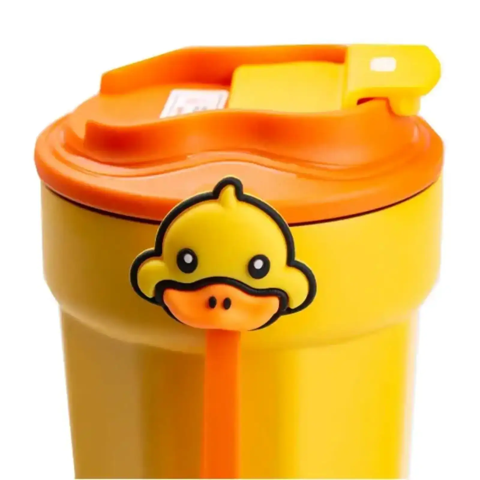 Термокружка 450 мл с крышкой на защелке G. Duck Желтый HP28489 Happy Life UA