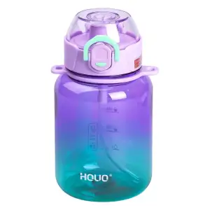 Бутылка для воды многоразовая 700 мл бутылочка с трубочкой Фиолетовая HP-14-32V Yiwu UA