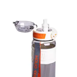 Бутылка для воды Houo спортивная 1 литр с флип крышкой белая HP-14-33W Yiwu UA