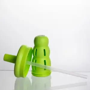 Пляшка для води скляна Apple з ситечком 1,1 л, зелений Yiwu HP-GM-29 UA