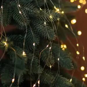 Гирлянда Конский хвост 2 м 10 линий на 200 led лампочек на медном проводе от сети Желтая 1733012Y Garlando UA