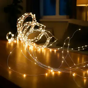 Гірлянда Кінський хвіст 3 м 20 ліній на 600 led лампочок на мідному дроті від мережі Жовта 1733015Y Garlando UA