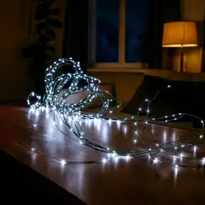 Гірлянда Кінський хвіст 600 LED 20 ниток 3 м зелена, білий GarlandoPro 1733015GW UA