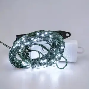 Гірлянда Кінський хвіст 600 LED 20 ниток 3 м зелена, білий GarlandoPro 1733015GW UA