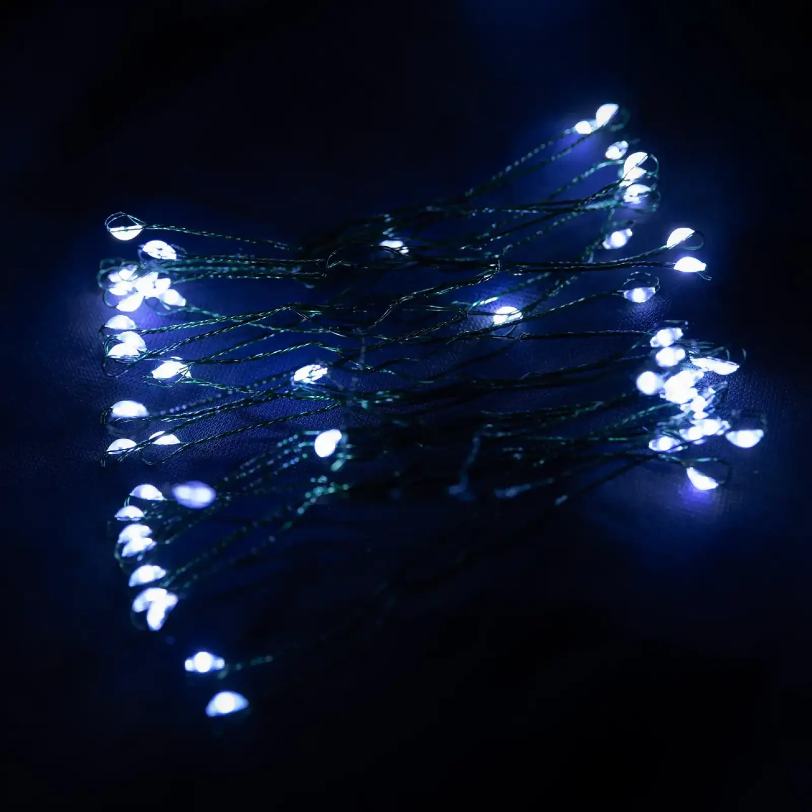 Гірлянда Кінський хвіст Мішура 1200 LED 20 ниток 2 м зелена, білий Garlando D1200L2MGW UA