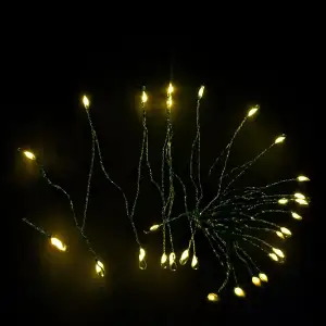 Гірлянда Кінський хвіст Мішура 1800 LED 20 ниток 3 м зелена, жовтий GarlandoPro D1800L3MGY UA
