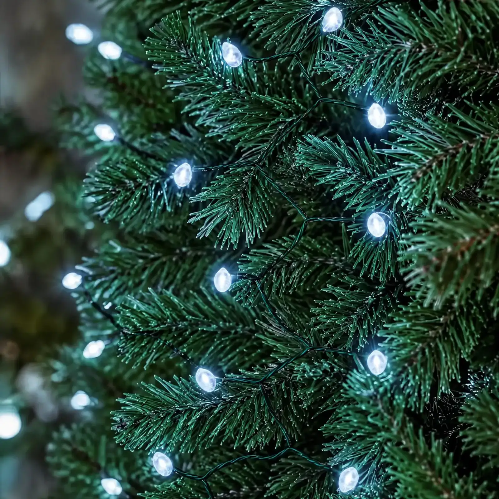 Гірлянда Кінський хвіст Мішура 640 LED 16 ниток 2 м зелена, білий GarlandoPro D640L2MGW UA