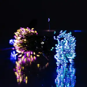 Гірлянда Кінський хвіст Мішура 640 LED 16 ниток 2 м зелена, мультиколор GarlandoPro D640L2MGML UA