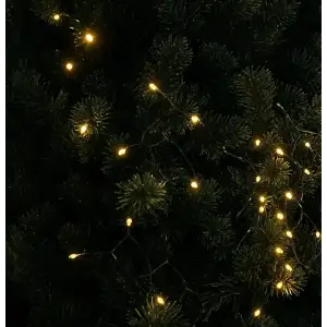 Гірлянда Кінський хвіст Мішура 640 LED 16 ниток 2 м зелена, жовтий GarlandoPro D640L2MGY UA