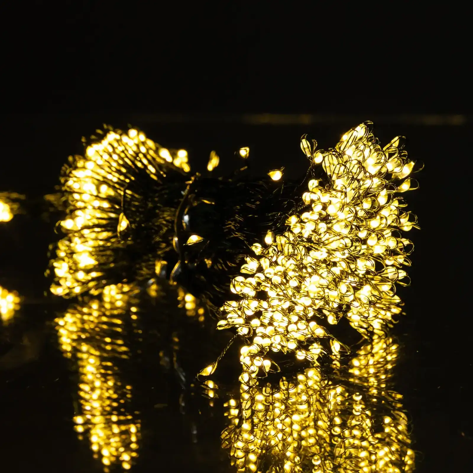 Гірлянда Кінський хвіст Мішура 640 LED 16 ниток 2 м зелена, жовтий GarlandoPro D640L2MGY UA