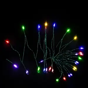 Гірлянда Кінський хвіст Мішура 960 LED 16 ниток 3 м зелена, мультиколор GarlandoPro D960L3MGML UA