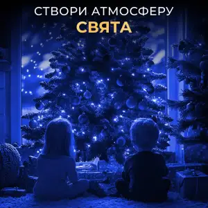 Гірлянда роса на пульті 100 метрів на 1000 led світлодіодів крапля на зеленому дроті синя 1000L100MGBL Garlando UA