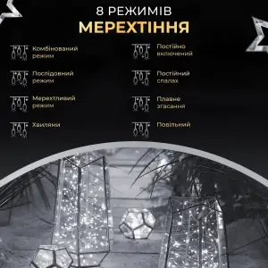 Гирлянда роса на пульте 50 метров на 500 led светодиодов капля зеленый провод белая 500L50MGW Garlando UA
