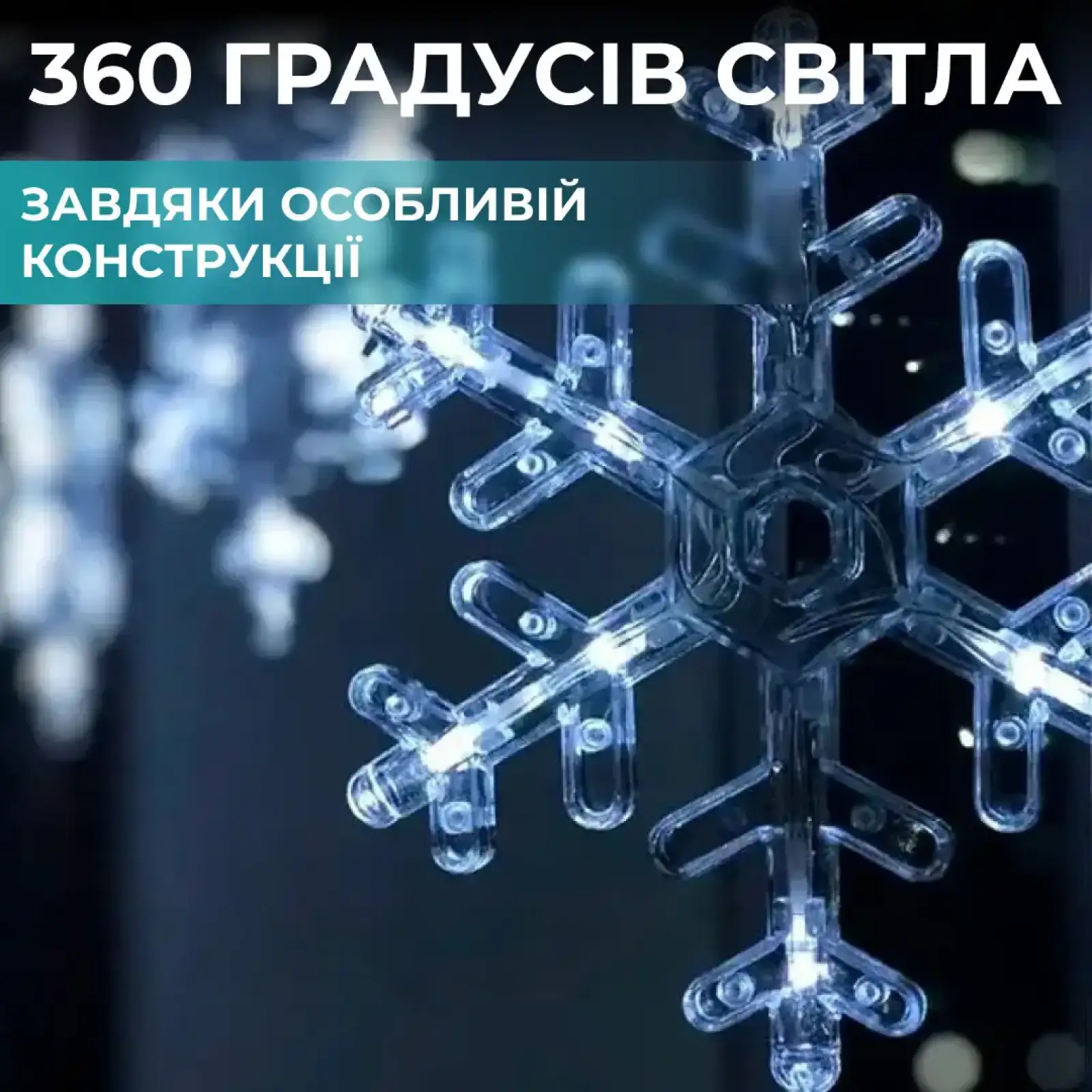 Гирлянда светодиодная штора GarlandoPro снежинка и звезда 12 фигур 3х1м гирлянда звезда Белый 1733064W UA