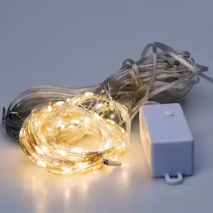 Гірлянда штора світлодіодна GarlandoPro Роса 200LED 3х2м 10 ліній 8 режимів гірлянда крапля роси Жовтий 173304Y UA
