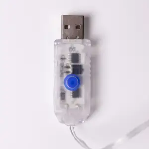 Гірлянда-штора Роса 200 LED 10 ниток 3*2 м USB Garlando USB173304Y UA
