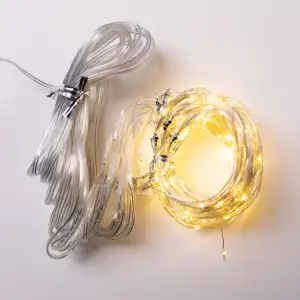 Гирлянда-штора Роса 300 LED 10 нитей 3*3 м USB GarlandoPro USB173308Y UA