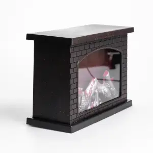 Камин декоративный с LED-подсветкой 28*12*20 см, черный Yiwu 2026-CR-3-8 UA