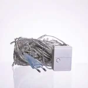 Новорічна гірлянда кімнатна нитка 10 м 120 LED білий провід Білий W120LED10MWW Garlando UA