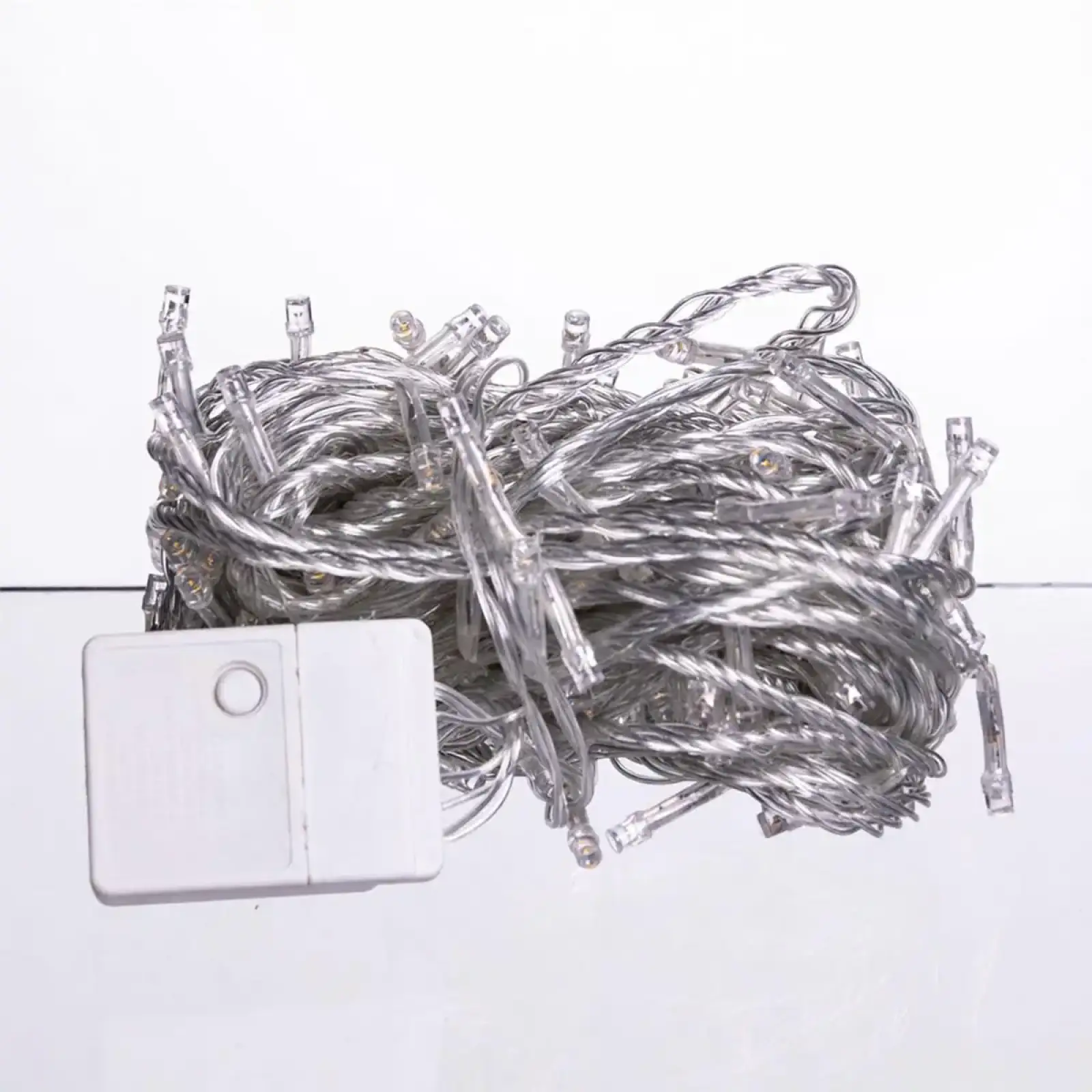Новогодняя гирлянда комнатная нить 14 м 160 LED комнатная гирлянда белый провод Желтый свет W160LED16MWY Garlando UA