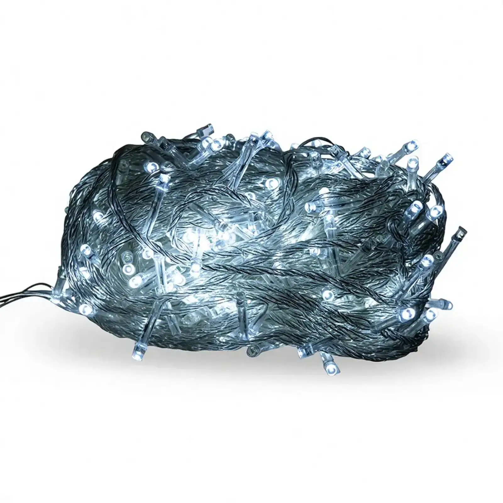 Новогодняя гирлянда комнатная нить 22 м 220 LED комнатная гирлянда белый провод Белый свет W220LED22MWW Garlando UA