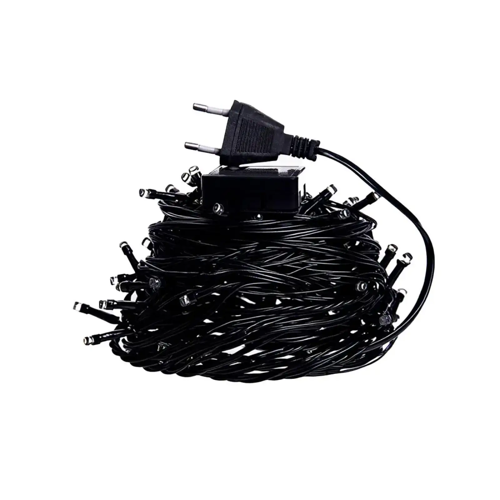 Новогодняя гирлянда комнатная нить 22 м 220 LED черный провод Белый W220LED22MBW Garlando UA
