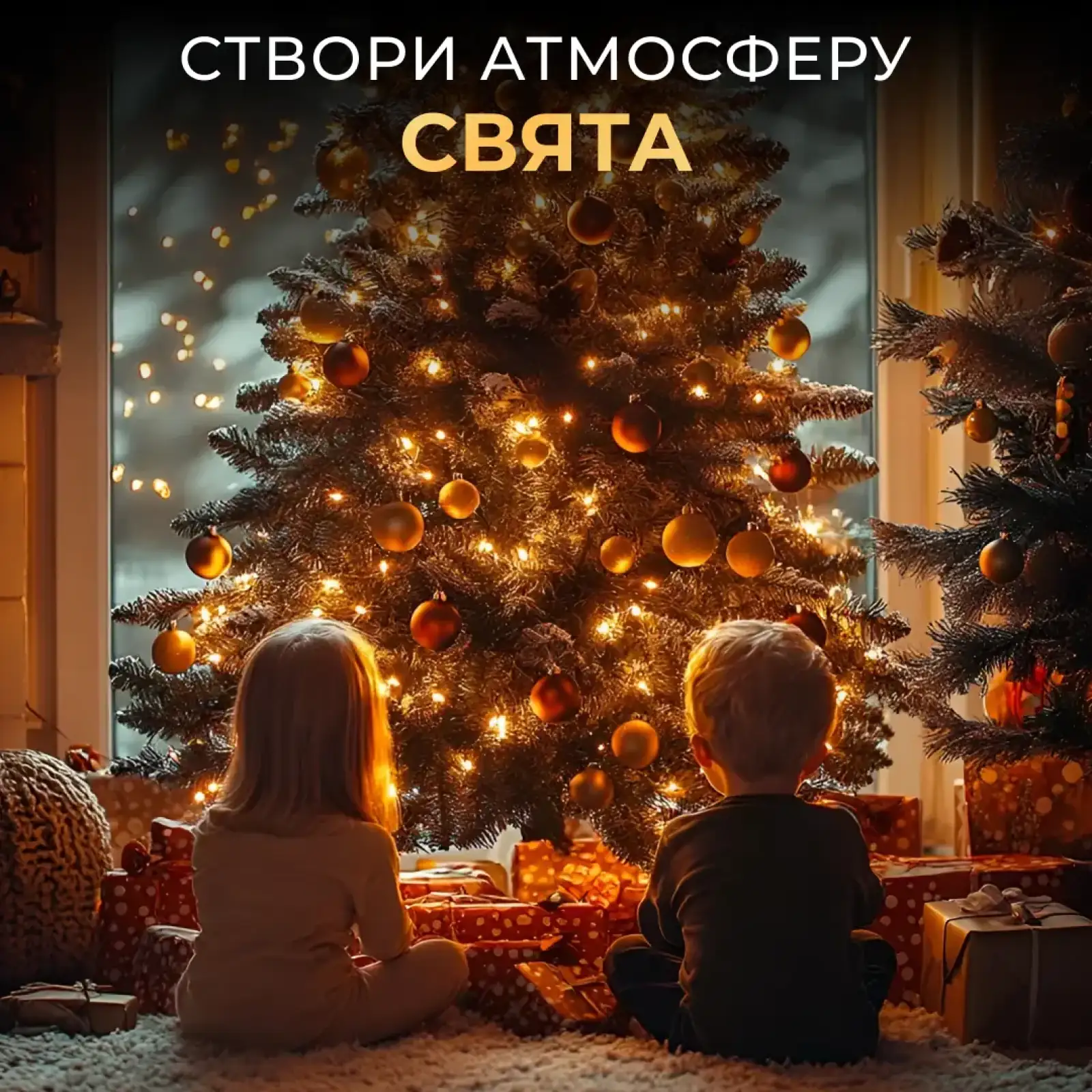 Новогодняя гирлянда комнатная Роса с пультом 200 м 2000 LED зеленый провод Желтое сияние 2000L200MGY Garlando UA