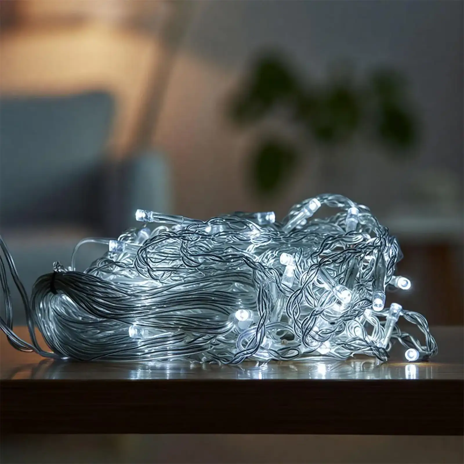 Новорічна гірлянда штора 1,5х1,5 м 64 LED білий провід Білий ZWM1564LEDW Garlando UA