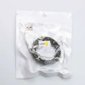 Гірлянда роса 10 метрів USB на 100 led світлодіодів крапля на зеленому дроті USB100L10MGY Garlando UA