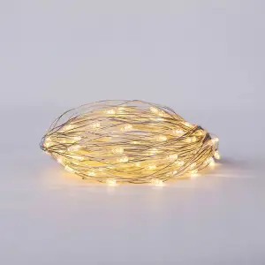 Новогодняя гирлянда штора 2х2 м 80 LED комнатная белый провод Жёлтый ZWM2280LEDY Garlando UA