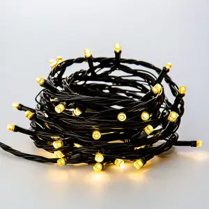 Новогодняя гирлянда штора 3х2 м 144 LED комнатная белый провод Жёлтый ZWM32144LEDY Garlando UA