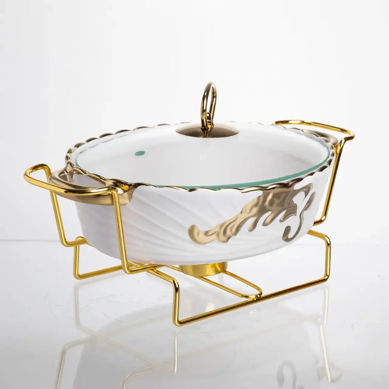 Мармитница фарфоровая Margaret 1 л для вторых блюд 27,5*19*6,5 см Yiwu YYSH1214 UA